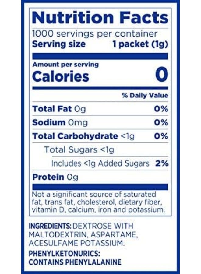 EQUAL Original 0 Calorie Sweetener Sachets, 230 Count, FFAD679 - Image 3